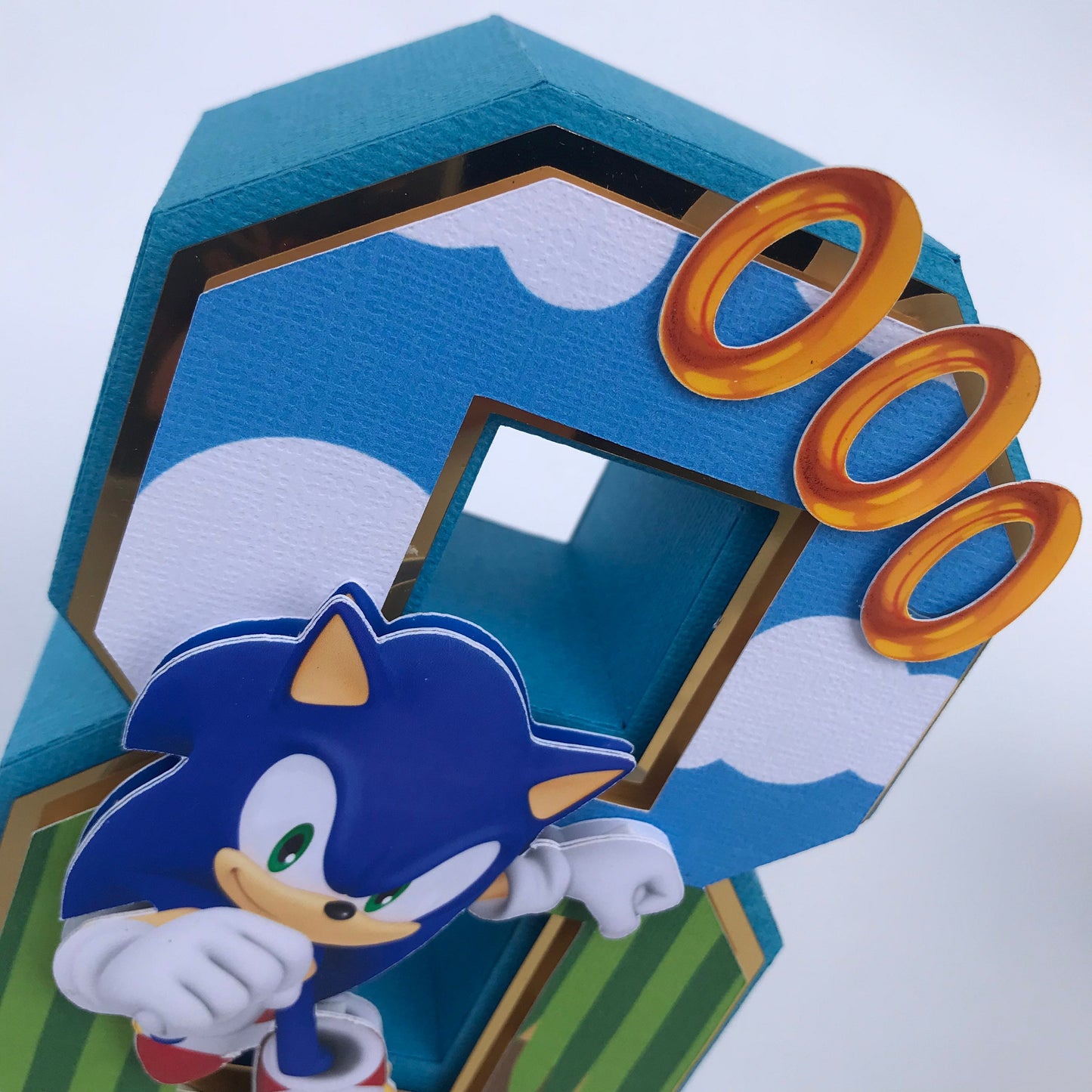 Sonic Birthday, Sonic 3D letter, Sonic 3D Number,Sonic Sega, Sonic, Sonic Party Decorations,