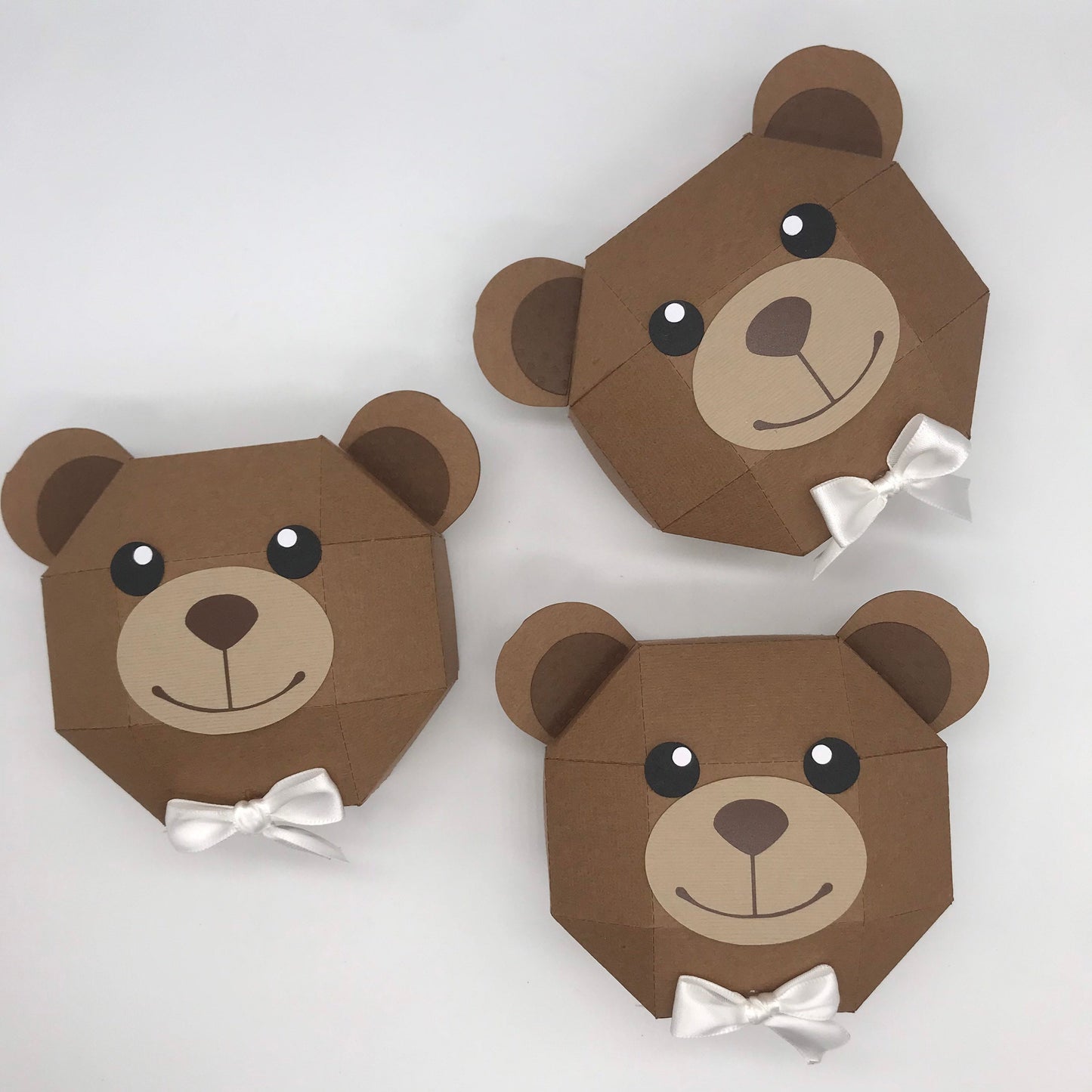 Teddy Bear 3D Box, Bear Birthday Party, Teddy Bear Cute Birthday, Teddy Bear Baby Shower Favors, 3D Bear paper gift box, Baptism Favor