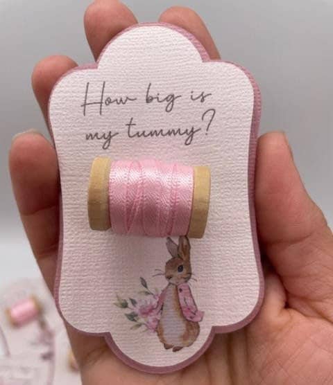 Flopsy Bunny Baby Shower Games, Bump Measuring Game,How Big is Mommy's Belly Game, Baby Shower Games, Flopsy Baby Bump Game, Guess Baby Bump