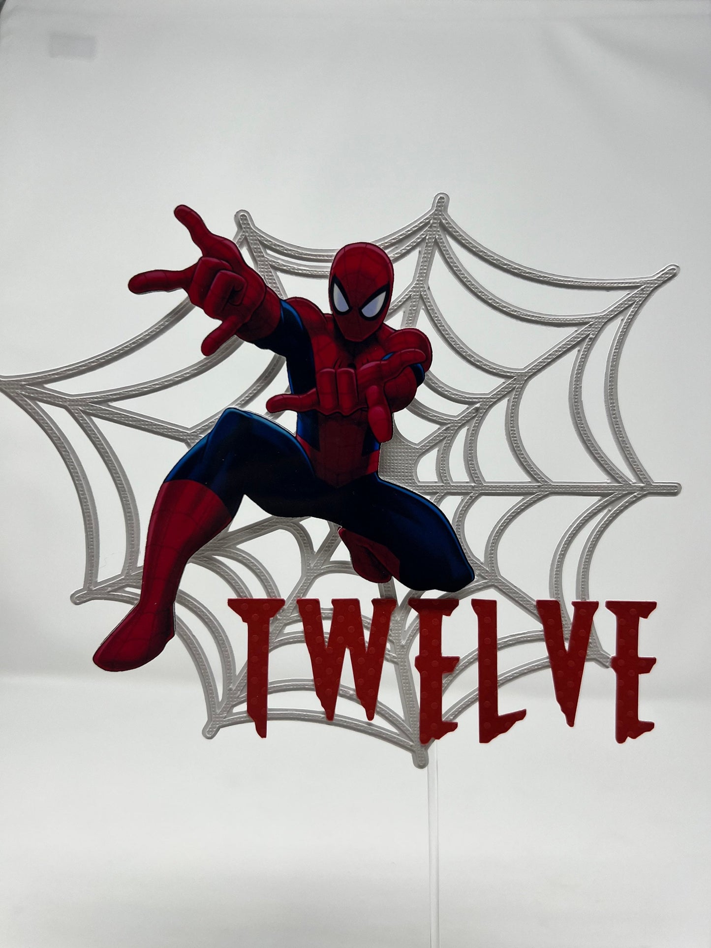 SpiderMan Cake Topper, Spider Birthday, SpiderMan Theme Personalized, Custom SpiderMan Theme, Marvel Party Decor,