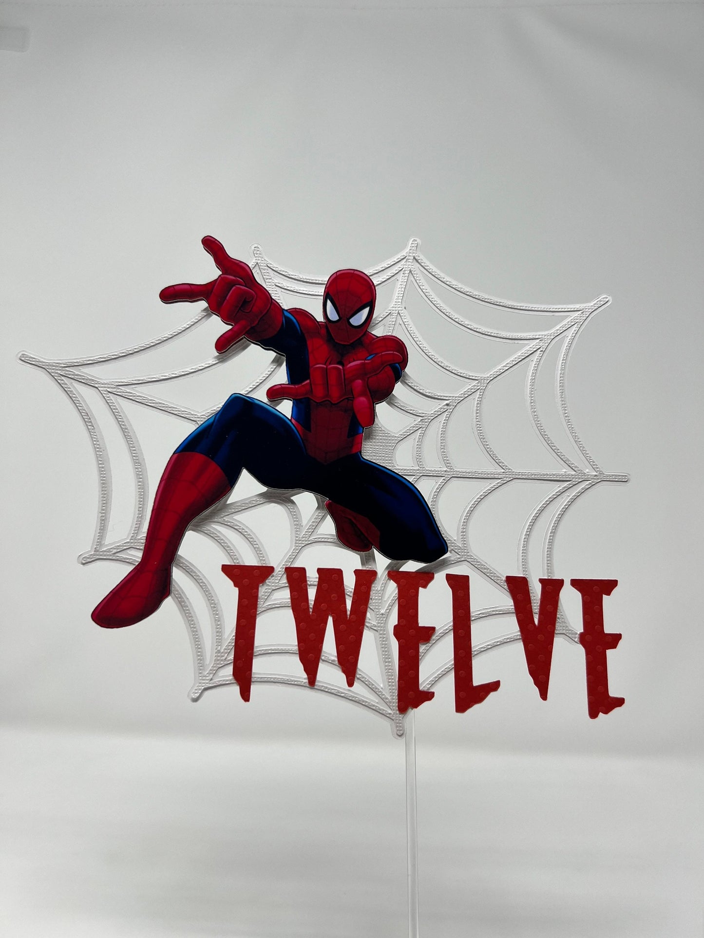 SpiderMan Cake Topper, Spider Birthday, SpiderMan Theme Personalized, Custom SpiderMan Theme, Marvel Party Decor,