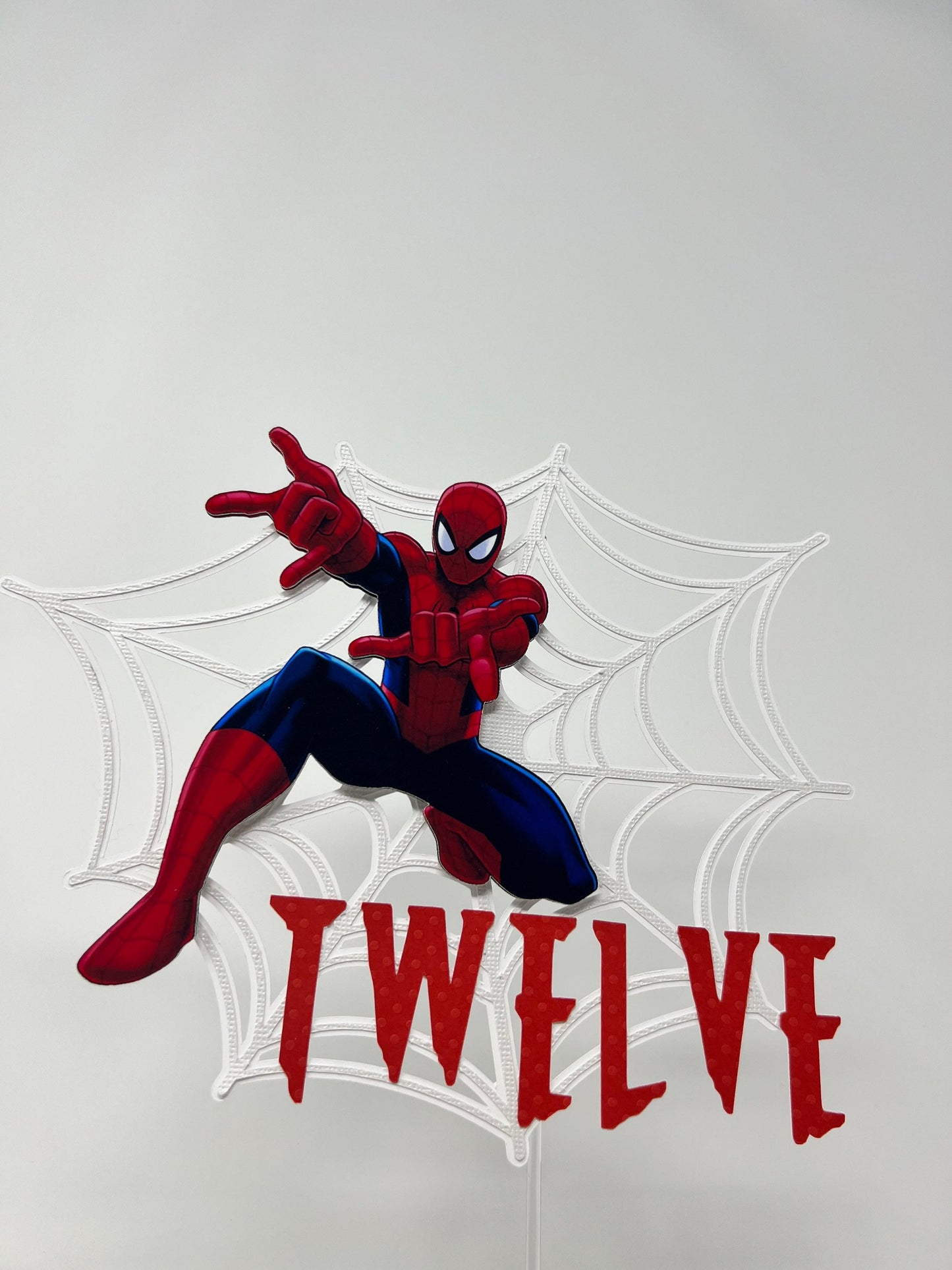 SpiderMan Cake Topper, Spider Birthday, SpiderMan Theme Personalized, Custom SpiderMan Theme, Marvel Party Decor,