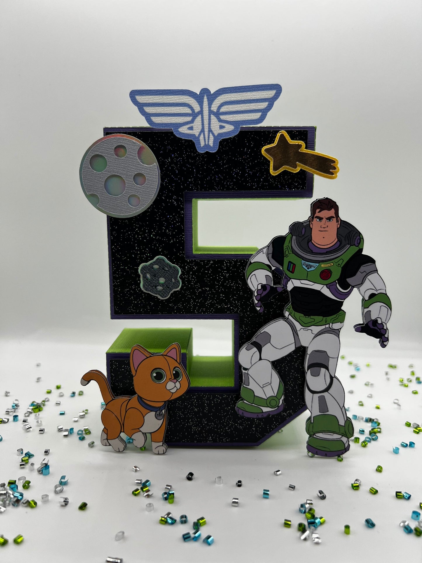 Disney Pixar Lightyear Birthday, Buzz Lightyear 3D letter, Buzz Lightyear 3D Number,Pixar Buzz Lightyear, Buzz Lightyear & Sox,