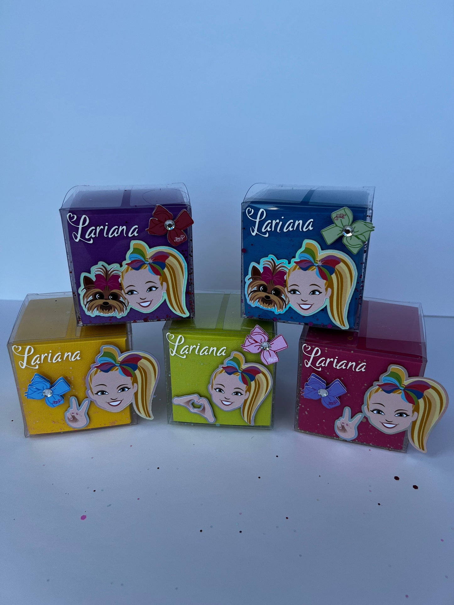 Jojo Siwa Birthday Favor Boxes, Jojo Siwa Party Decoration, Clear Favor Box,Party Treat Favor Box,Personalized Favor Box, Candy Box,
