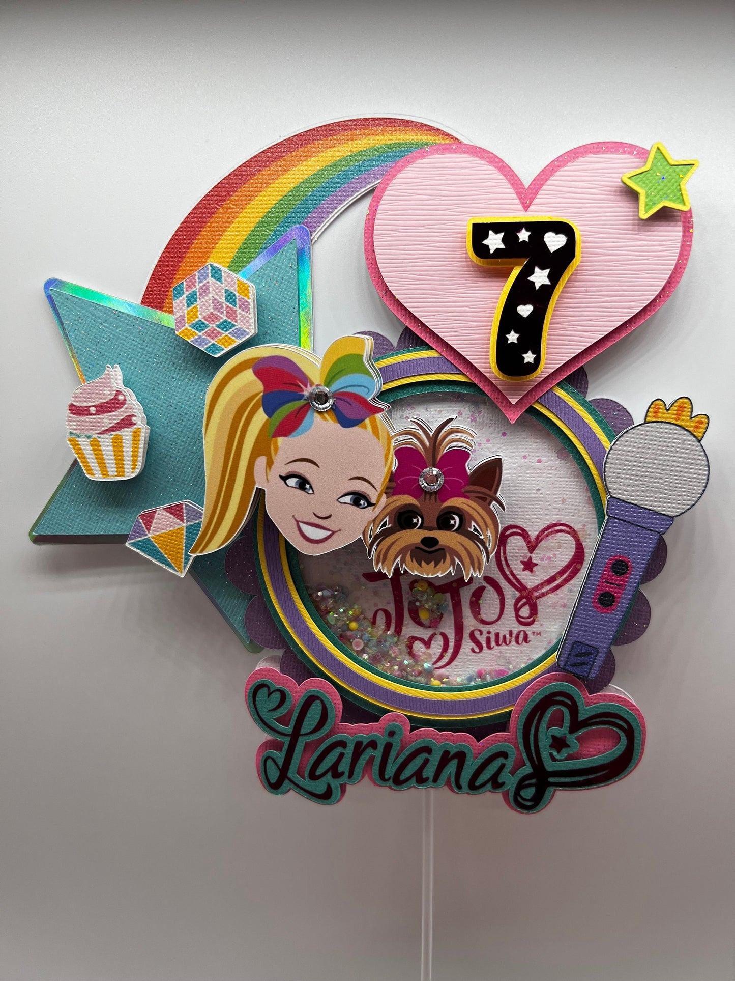 Jojo Siwa, Jojo Siwa Birthday Party, Jojo Cake topper, Centerpiece Diy, Kids decorations, Jojo Siwa Bow, Shaker Cake Topper