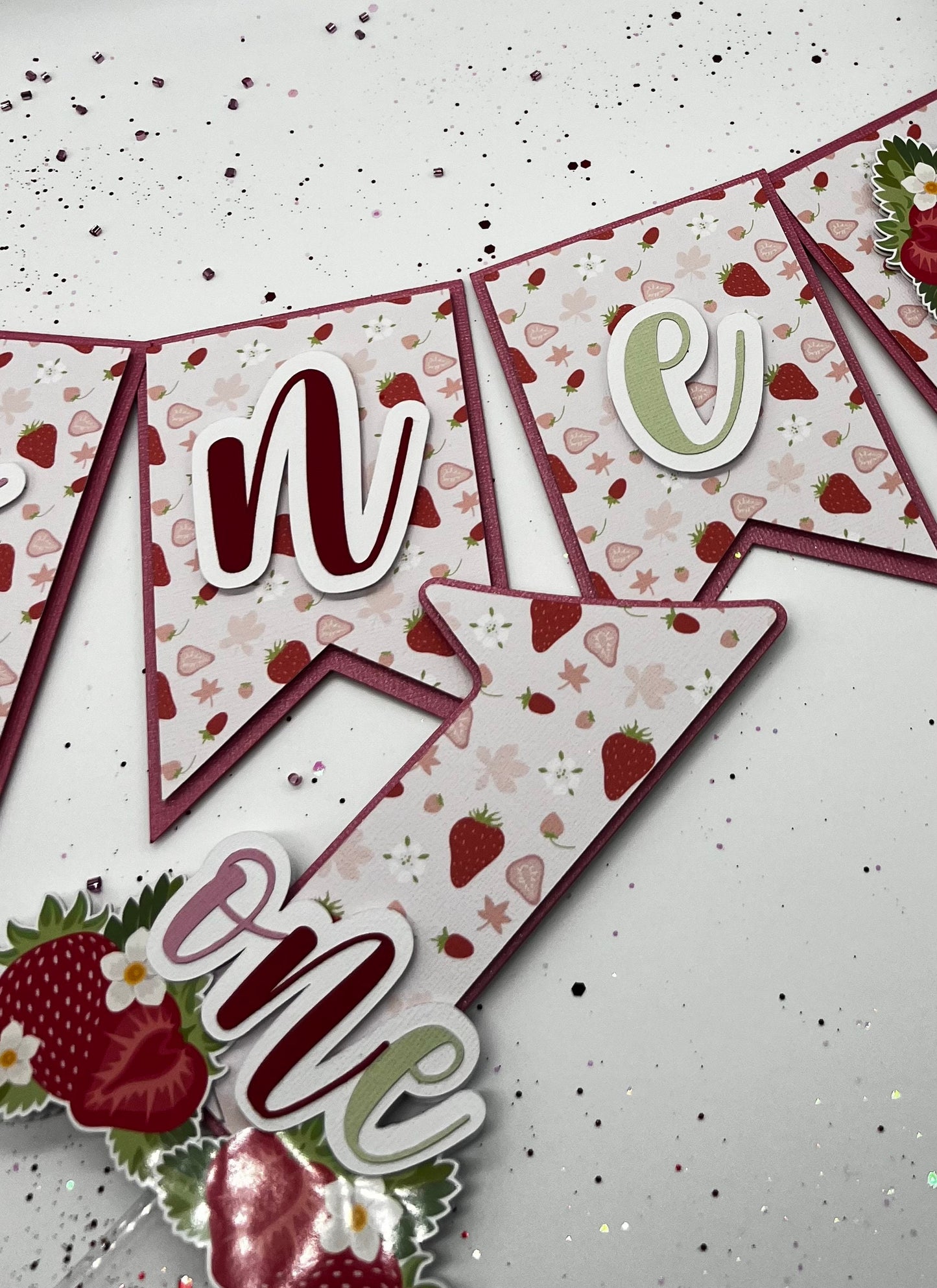 Strawberry Cake Topper, Berry First Birthday, Berry 1st Birthday, Fruit Cake, Sweet Strawberry, Sweet One, Two Sweet, High Chair Banner