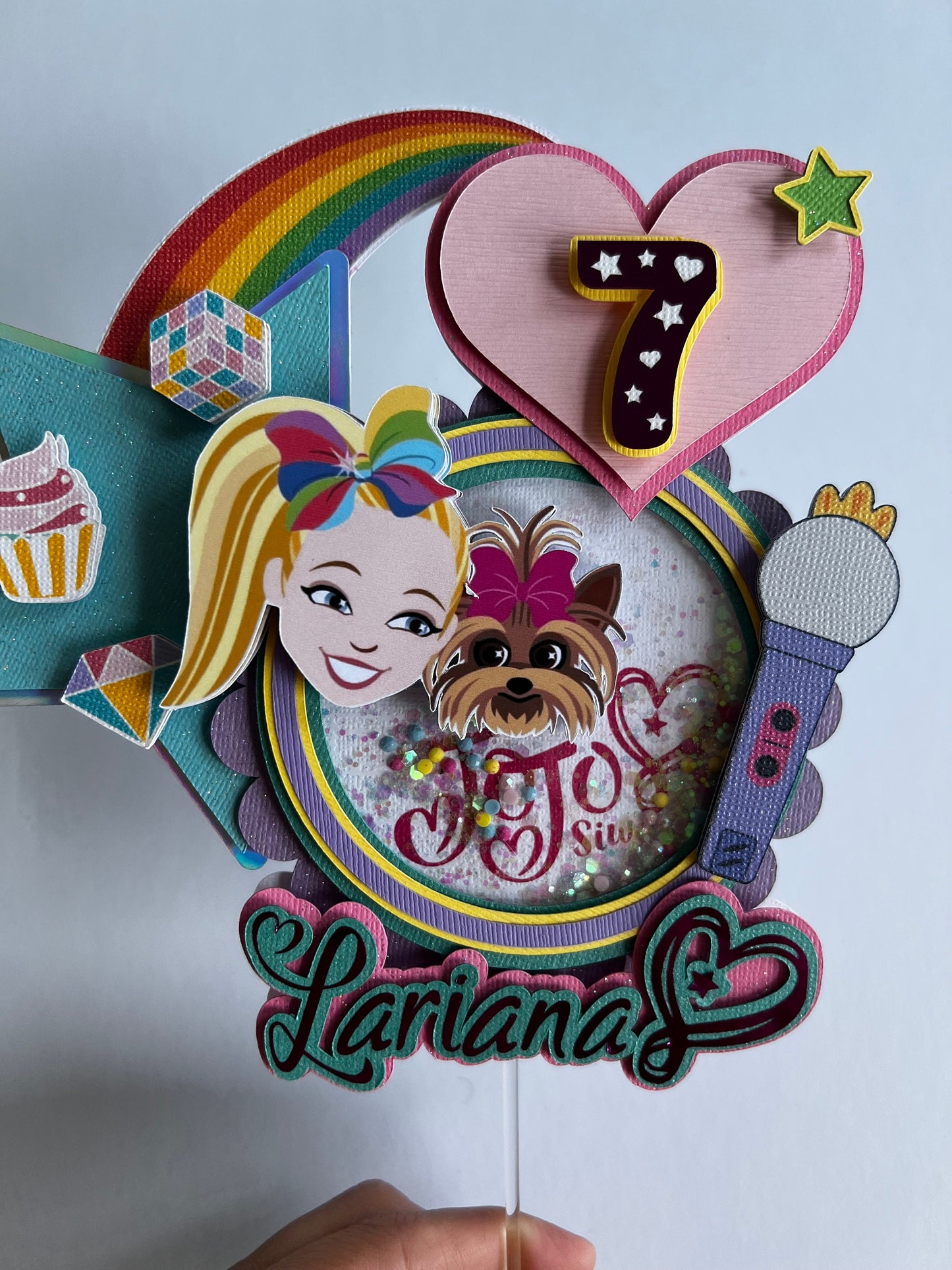 Jojo Siwa, Jojo Siwa Birthday Party, Jojo Cake topper, Centerpiece Diy, Kids decorations, Jojo Siwa Bow, Shaker Cake Topper