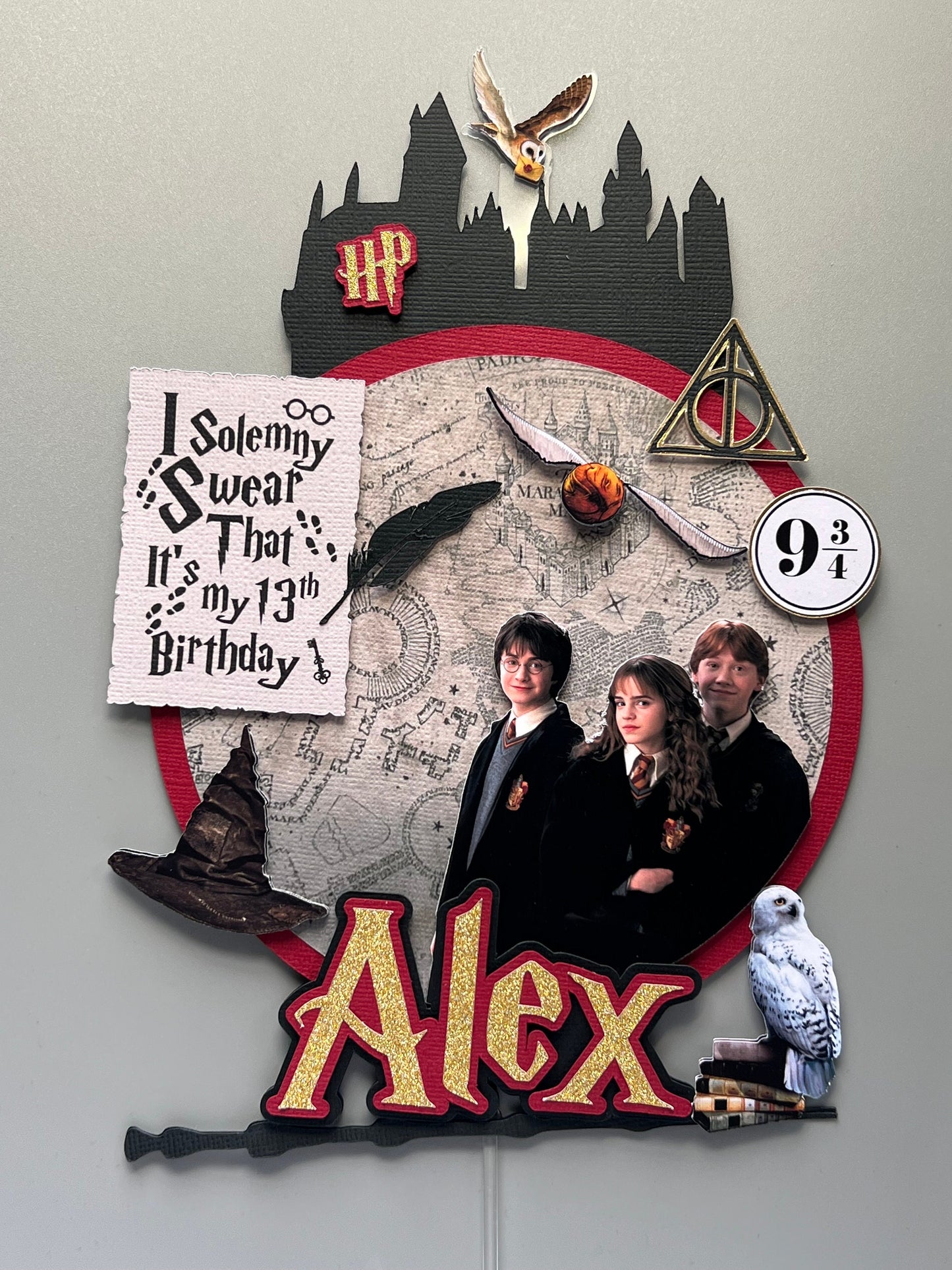Harry Potter Cake Toppers, Wizard Themed Party Decorations, Glasses Harry Potter, Lightening Bolt Harry Potter