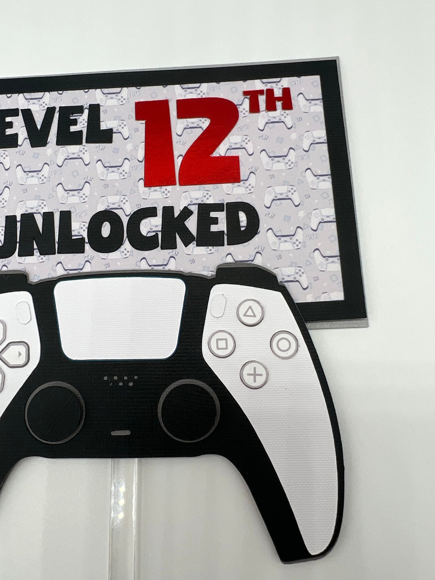 Gamer Cake Topper, Boys Personalized Cake Topper, Level Unlocked Cake Topper, Video Game Theme Cake Topper, Gaming Theme