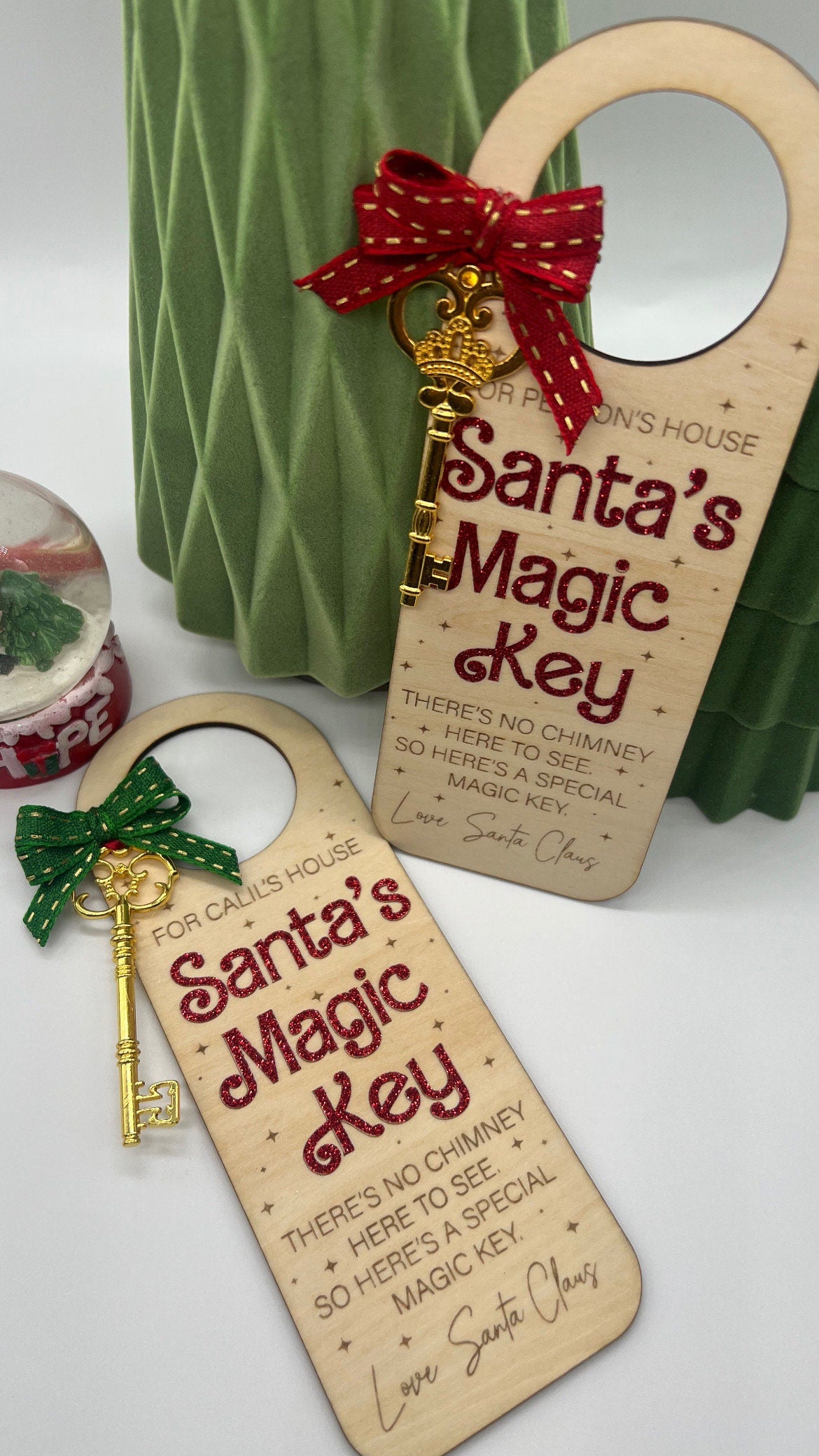 Santa Magic Key door hanger, Christmas door hanger, Christmas, Santa, Kids Christmas , Christmas porch, Ornament