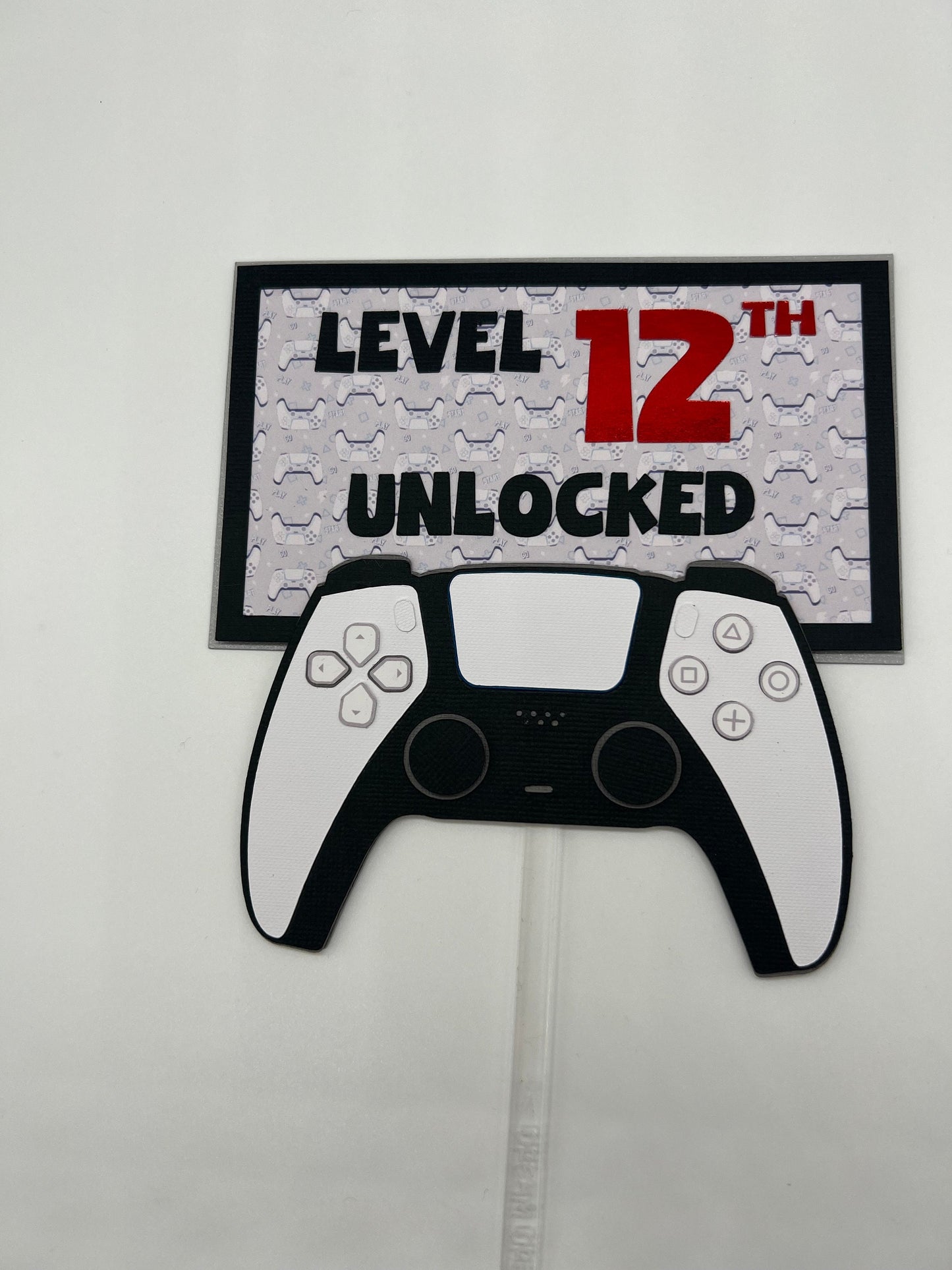Gamer Cake Topper, Boys Personalized Cake Topper, Level Unlocked Cake Topper, Video Game Theme Cake Topper, Gaming Theme