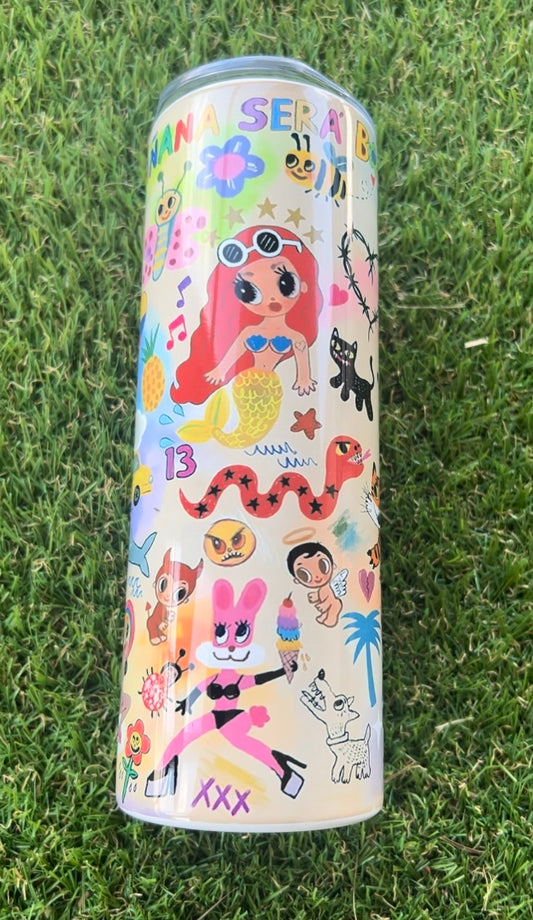 Karol g tumbler 20oz | Mañana será bonito