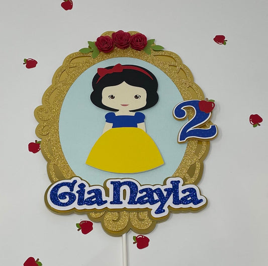 Snow White Cake Topper, Snow White Party Decorations, Princess Birthday Party, Disney Birthday Party, Blanca Nieves, Seven Dwarfs