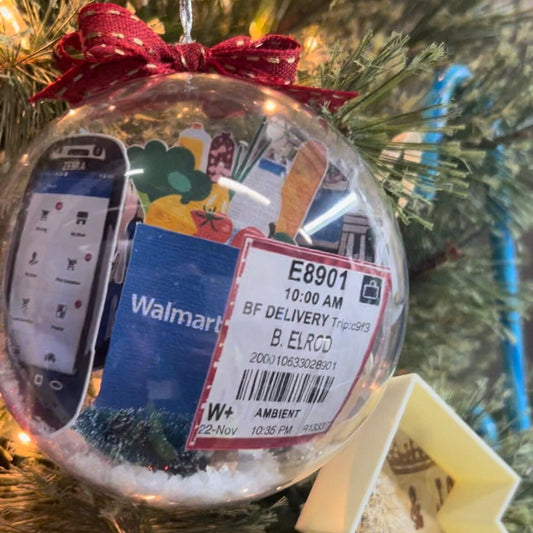 Walmart OGP Ornament, Delivery, Grocery, Christmas, Digital, Personal Shopper